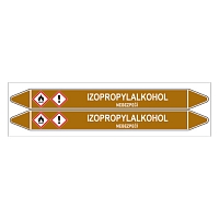 Značení potrubí, izopropylalkohol,2 ks, 450 × 52 mm